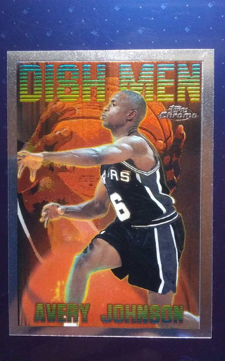 1996 topps Chrome SAN ANTONIO SPURS 【AVERY JOHNSON】 DISH MENの画像1