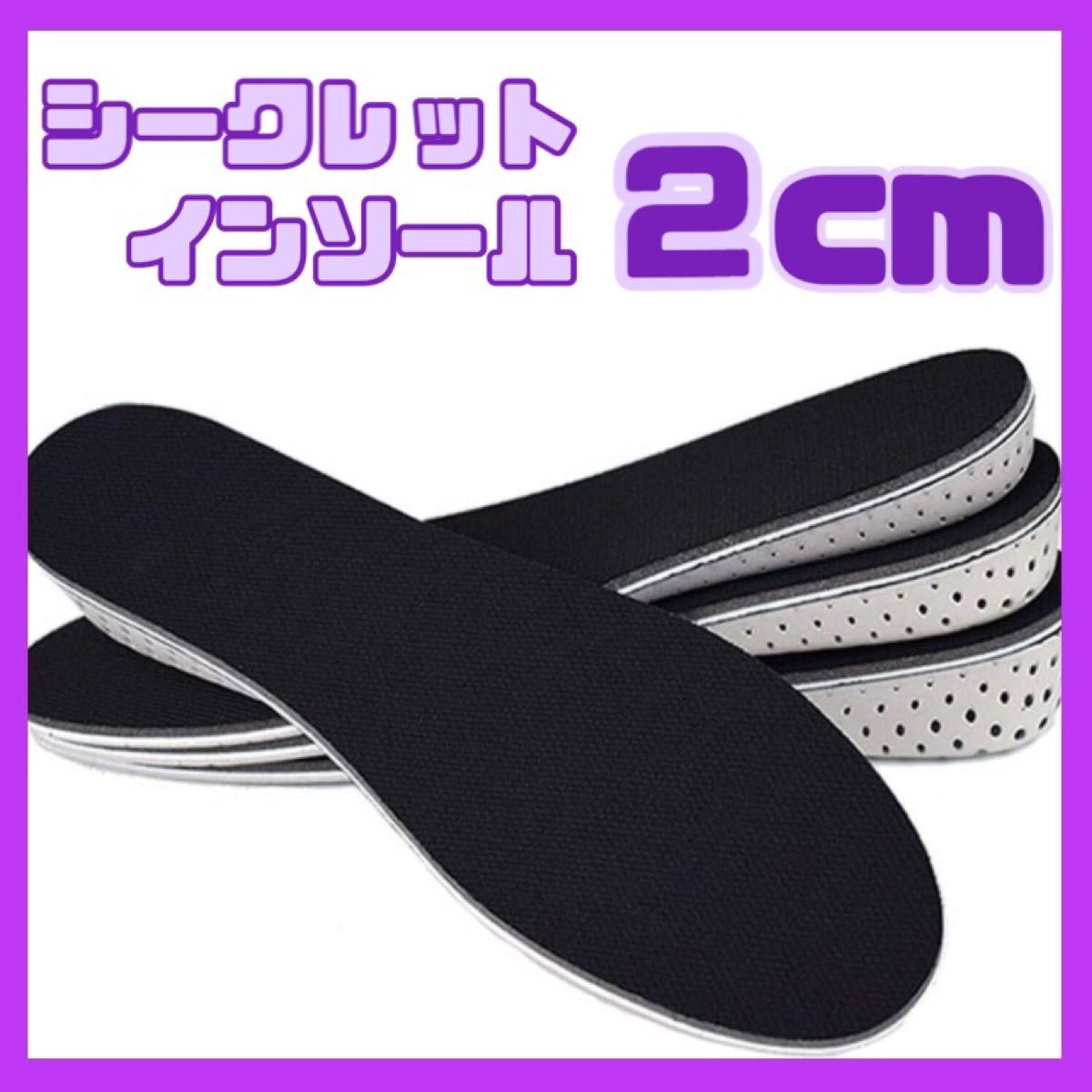 2㎝ シークレットインソール   中敷き 男女兼用 22.5～27cm