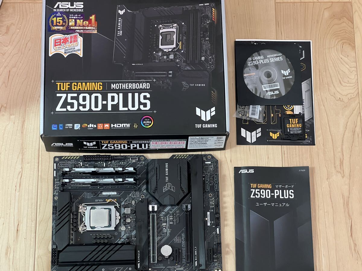 ASUS Z590 TUF GAMING + CPU Core i7 10700 + メモリ DDR4 16GB付_画像1