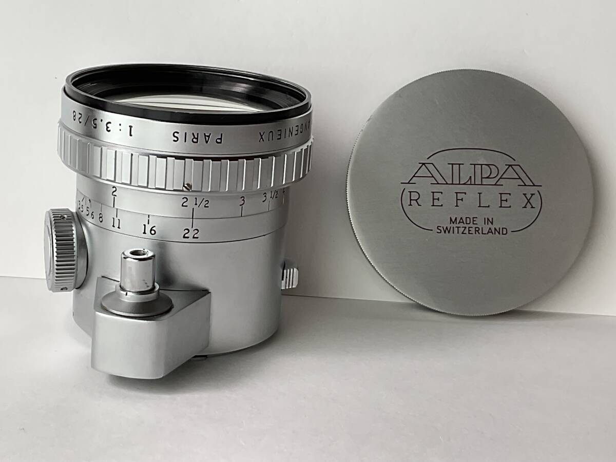 アンジェニュー P. ANGENIEUX フランス製　1:3.5 /28mm レンズ　極美品　＋　アルパ　10d カメラ　ジャンク_画像1