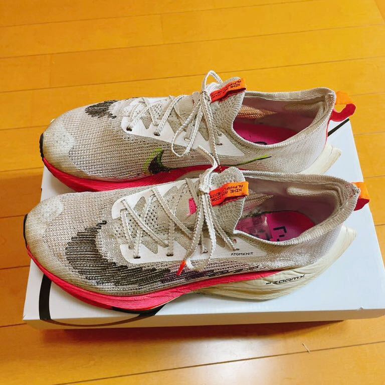 希少 NIKE AIR ZOOMX ALPHAFLY NEXT% ナイキ エア ズーム アルファフライ ネクスト％ 27.0cm RAWDACIOUS キプチョゲ 初代 厚底 反発 レア_画像2