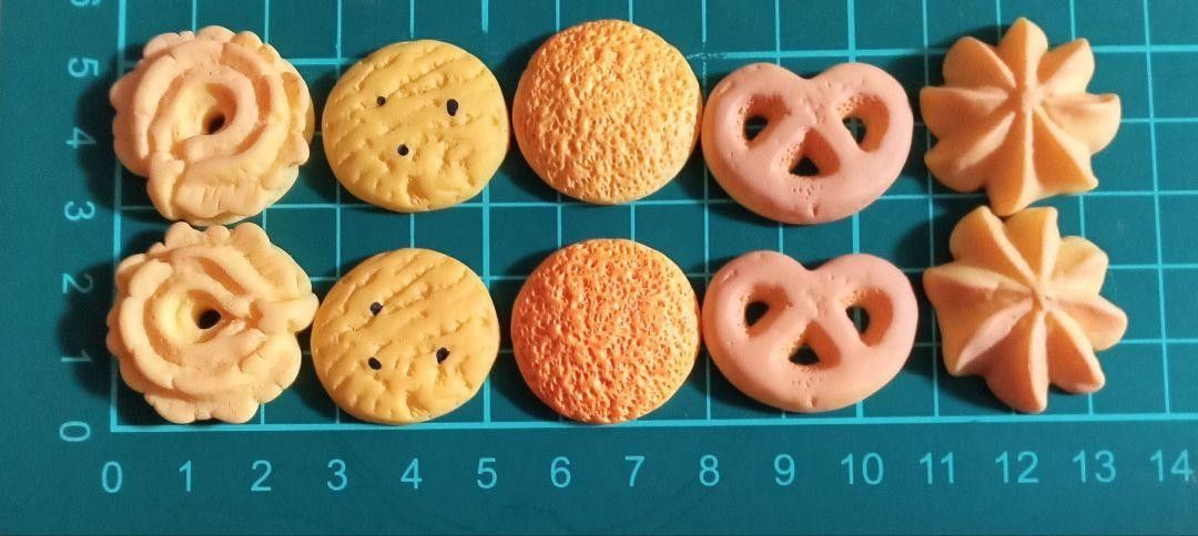 20コ　 ミニチュア パーツ　 デコパーツ　クッキー　ビスケット　 ハンドメイド　手作り用　フェイス食品　お菓子　