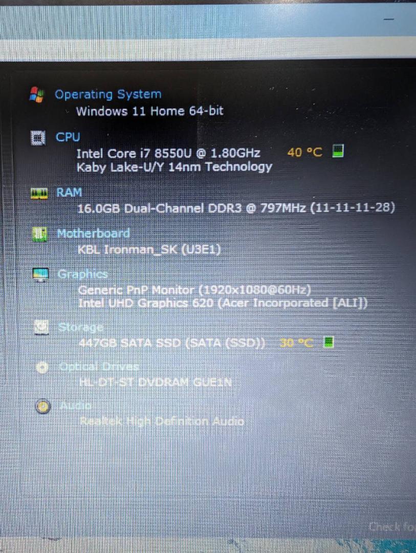 * height performance i7* Acer Aspire E5-576 no. 8 generation Core i7-8550U memory 16GB SSD480GB 15.6 -inch Windows11 Office2021 laptop 