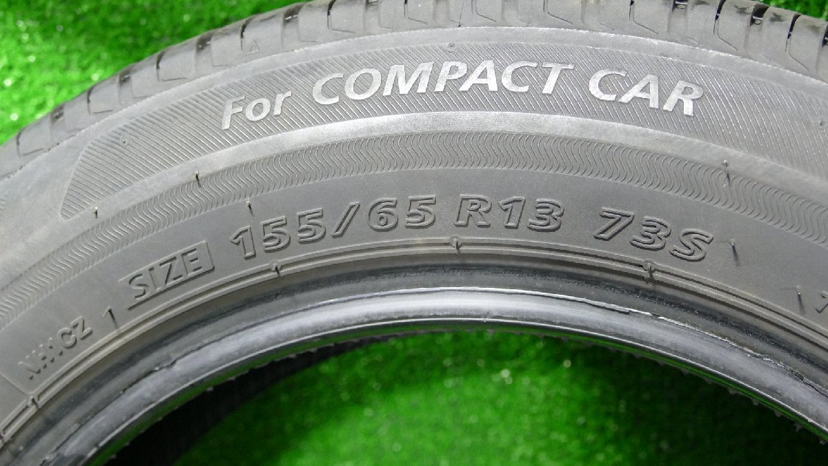 R6570IS ブリヂストン エコピア NH100C 155/65R13 73S 13インチ サマータイヤ 19年製 4本_画像7