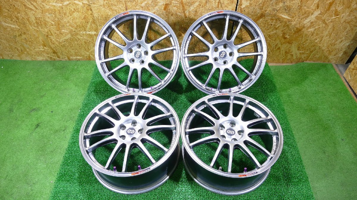 R6608IS ENKEI レーシング GTC01 18インチ アルミ ホイール 18×7.5J+48 100/5H ハブ75 4本の画像1