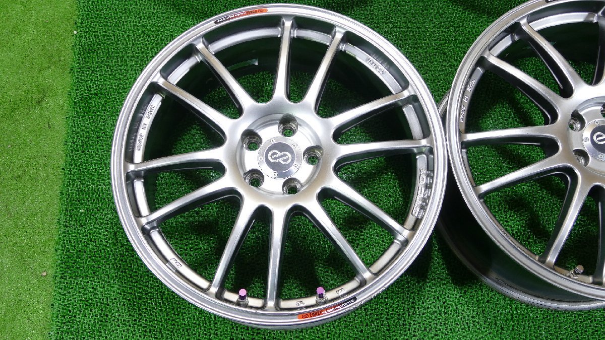 R6608IS ENKEI レーシング GTC01 18インチ アルミ ホイール 18×7.5J+48 100/5H ハブ75 4本の画像4