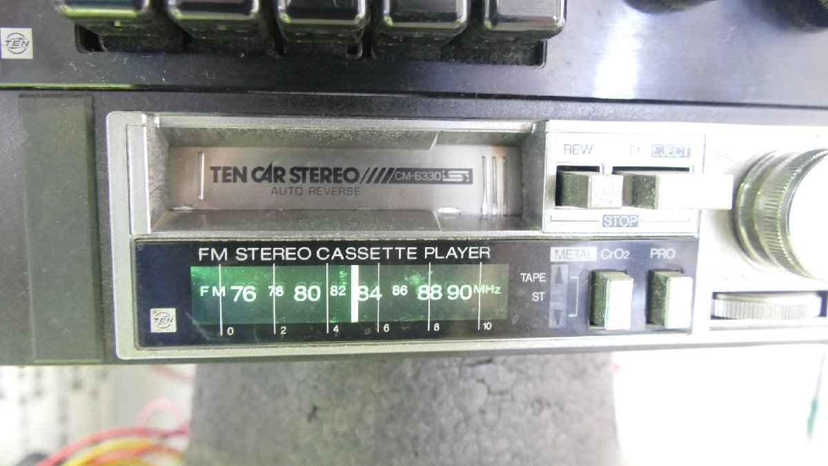 R6808IS フジツーテン カーステレオ カセットデッキ CM-6330TMI レトロ ジャンクの画像5