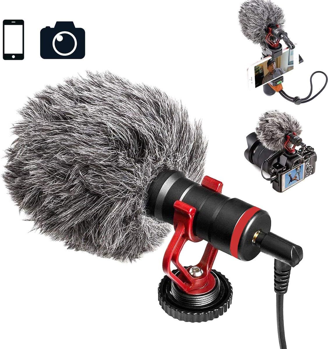人気 商品 高音質スマホカメラマイク DSLR用 インタビューマイクiPhone