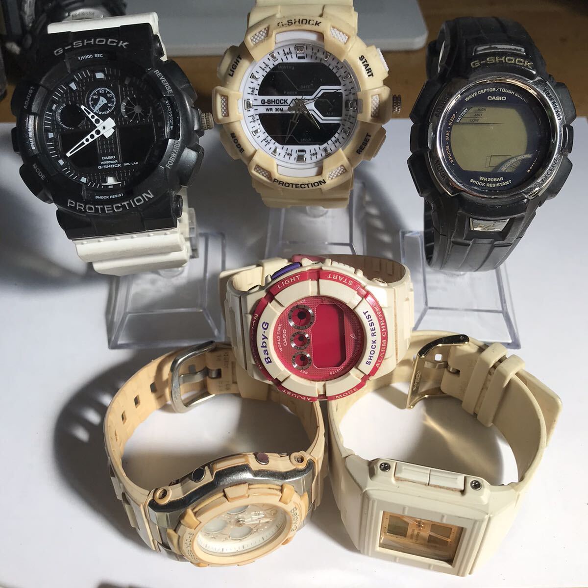 ブランド 腕時計　26本　CASIO　G-SHOCK×7　baby-G×9　NIXON　GARMIN　Fitbit　ALBA　adidas　通電動作未確認　大量 まとめ_画像4