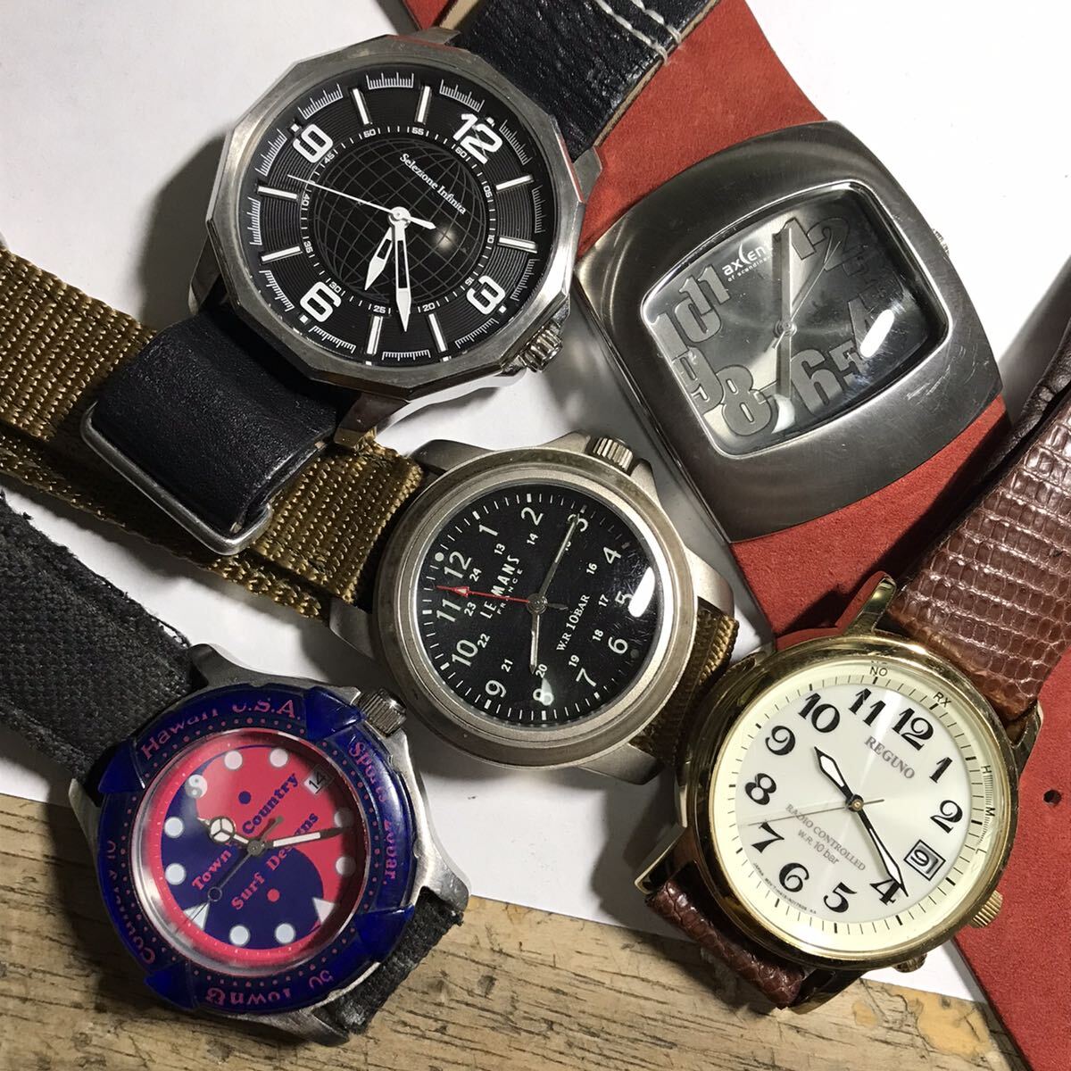 ブランド メンズ腕時計 40本　SIMON.CARTER Saccsny.y`saccs EMPORIO.ARMANI LEMANS SEIKO×14 CITIZEN×8 Orient×2 ～大量 まとめ 03_画像3