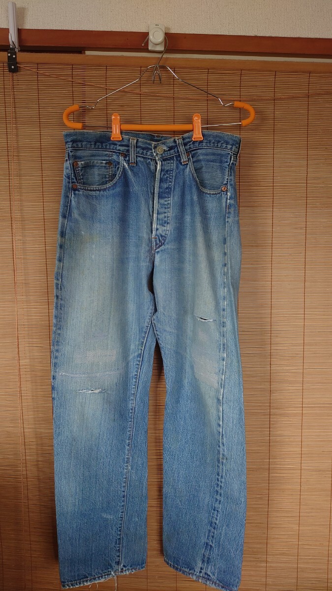 リーバイス501Ｅ 赤耳 オリジナル 60-70年代ヴィンテージ 大人デニム 激レア コレクション Levis ビッグＥ パッチ有り！ _画像1