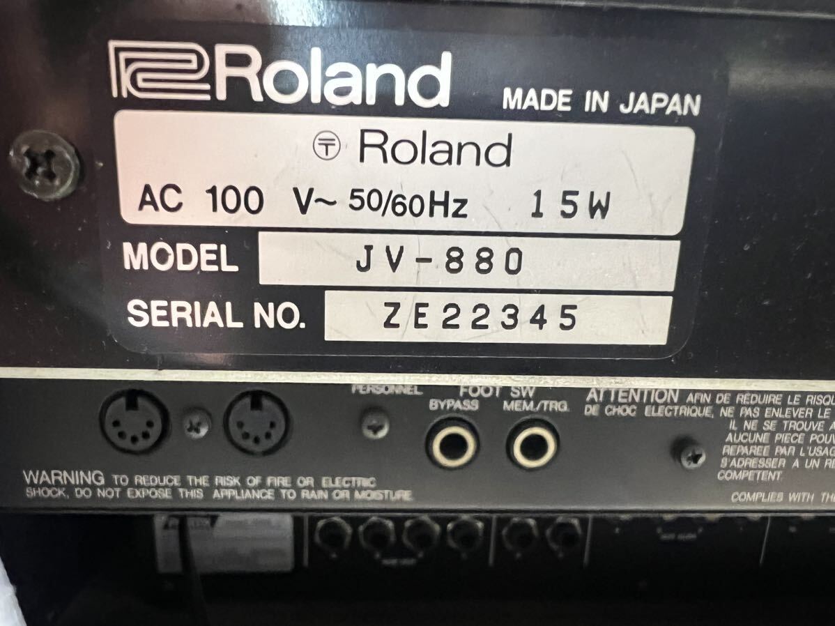 Roland JV-880、 シンセサイザーモジュール　YAMAHA SPX50D デジタルサウンドプロセッサー、 Fostex 2016 ライン ミキサー_画像6