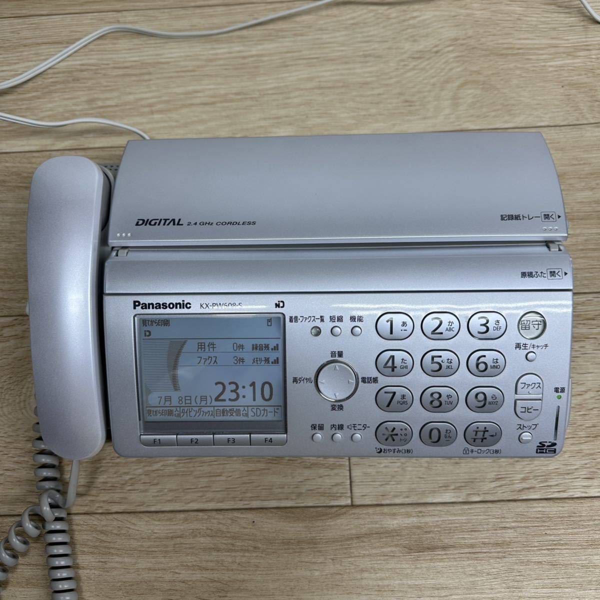  Panasonic .....FAX telephone parent machine KX-PW608-S Panasonic electrification verification only [ tube 2704Z]