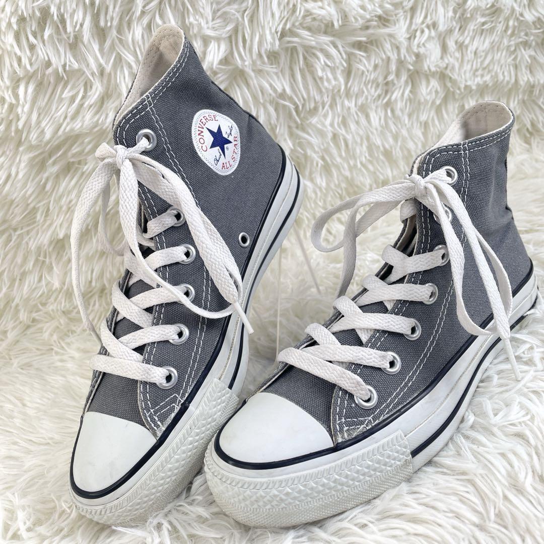 1円 c446【オールスター】converse All star ”美品” コンバース レースアップ キャンバス スニーカー シューズ レディース 3.5/22.5の画像2