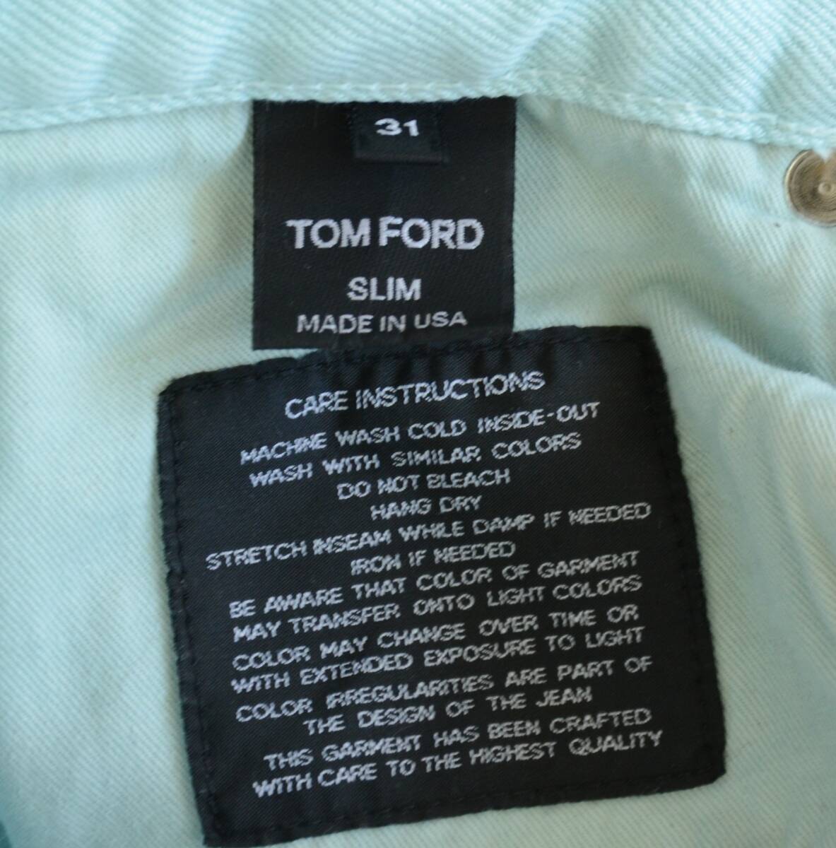 トムフォード TOM FORD デニムパンツ SLIM USA製 size 31_画像7