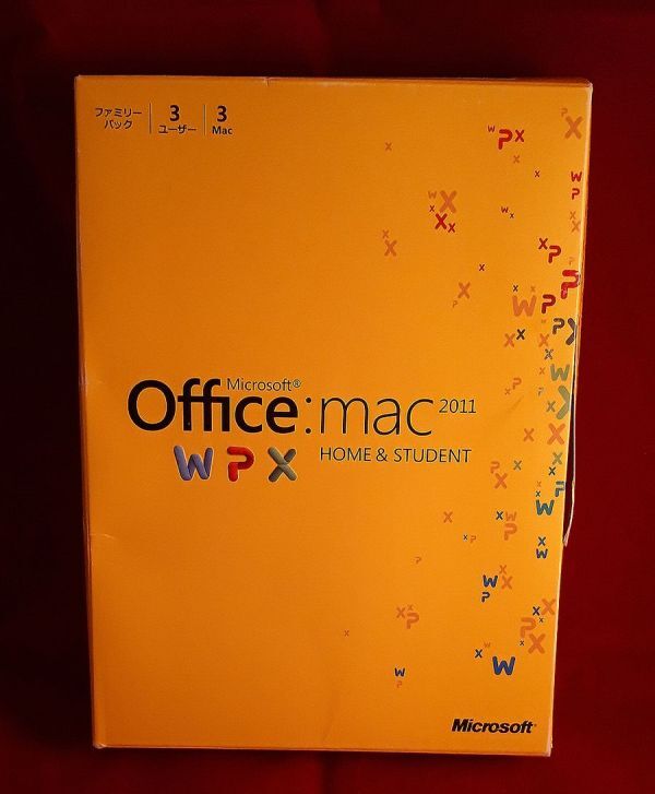 正規●Microsoft Office for Mac Home and Student 2011 ファミリーパック/PC3台/3ライセンス●製品版/の画像1