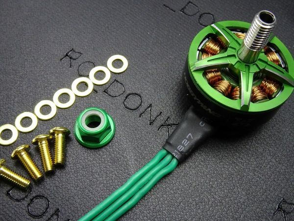 HOBBYWING XRotor 2207 2450KV 軽量ブラシレスモーター中空チタン合金製シャフト　4個徳用セット　30405120
