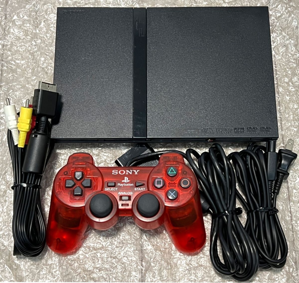 〈良品・動作確認済み〉PS2 プレイステーション2 SCPH-70000 CB チャコールブラック 薄型 本体 プレステ2 PlayStation2_画像1