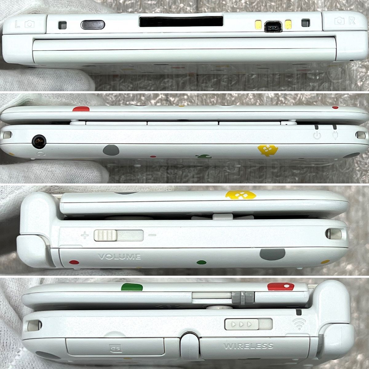 〈美品・画面無傷・動作確認済み〉ニンテンドー3DSLL 本体 とびだせ どうぶつの森 パック ホワイト SPR-001 充電器 NINTENDO 3DS LL_画像6