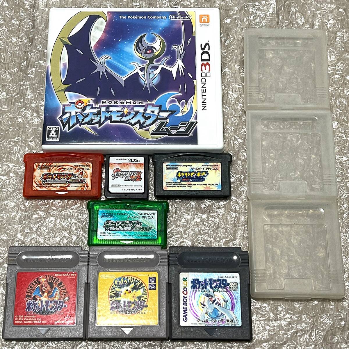 GB GBC GBA DS 3DS ポケットモンスター赤・ピカチュウ・銀・エメラルド