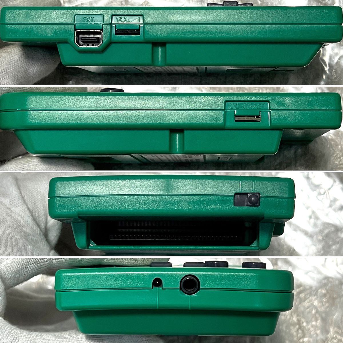 〈本体美品・画面ほぼ無傷・動作確認済み・箱説付属〉GB ゲームボーイポケット 本体 後期型 MGB-001 グリーン GAMEBOY Pocket Green 緑_画像8