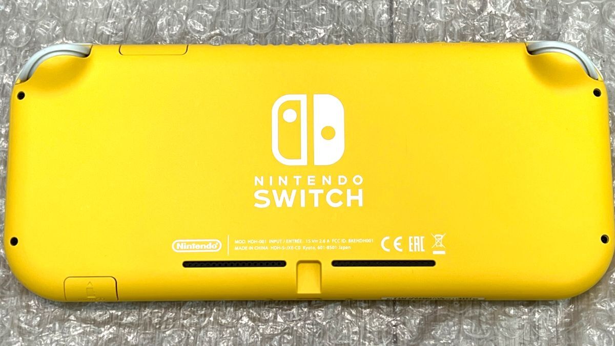 〈極美品・難あり・現状品〉SW ニンテンドースイッチ ライト 本体 イエロー シリコンカバー Nintendo Switch Lite Yellow 黄色 ジャンク_画像4