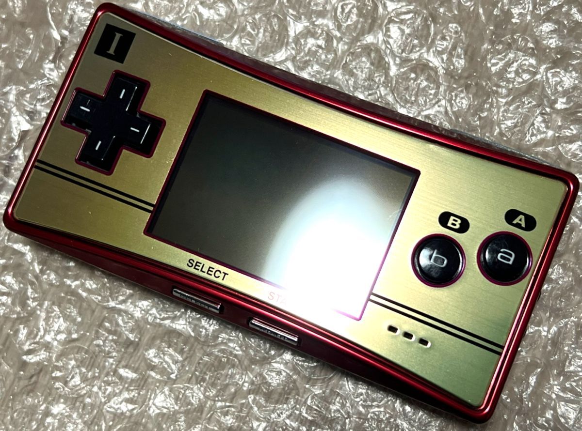 〈美品・画面ヤケなし・動作確認済み〉GBA ゲームボーイミクロ ファミコン カラー 本体 充電器 ポーチ GAMEBOY micro アドバンス_画像3