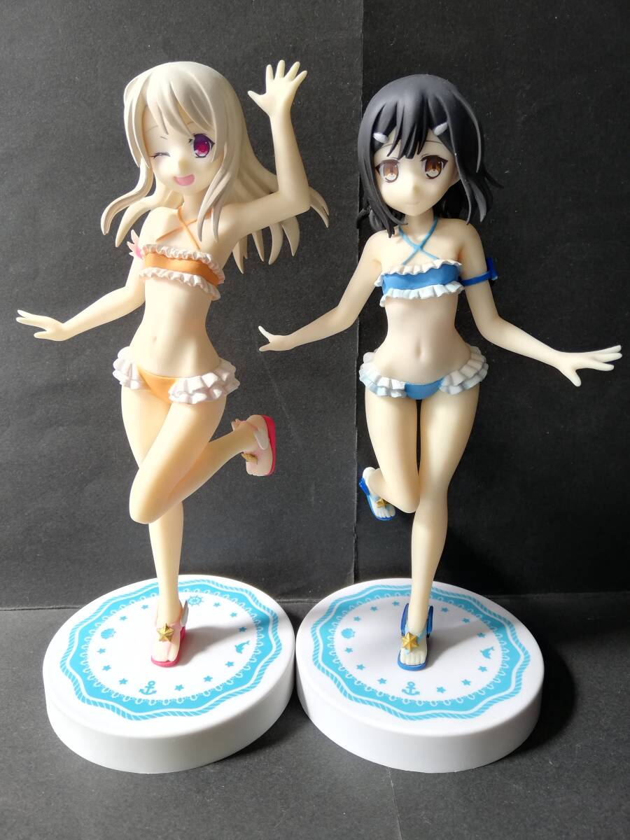 プリズマ☆イリヤ ツヴァイ! マジカルビーチ 水着 イリヤ＆ 美遊 Fate/kaleid liner フィギュア★美少女 アニメ beautiful girl figure_画像1