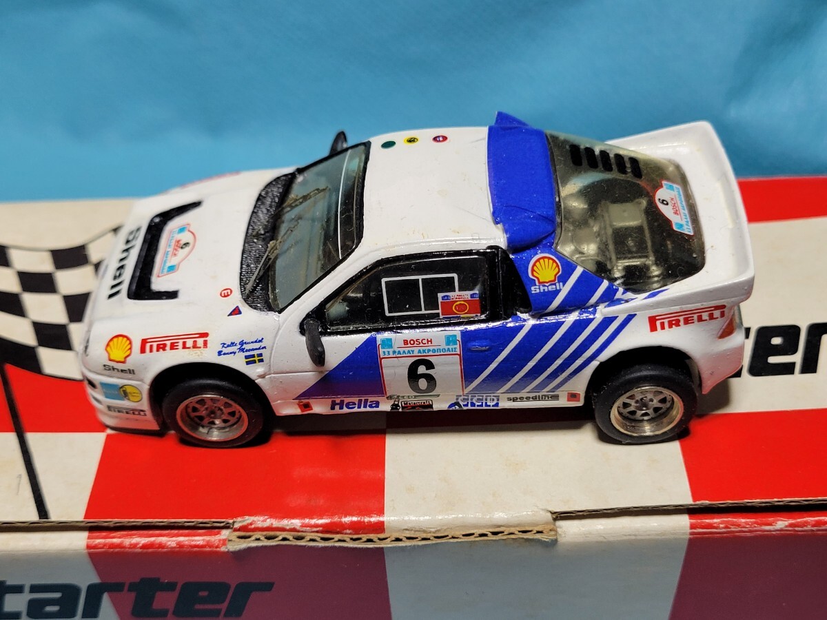  starter レジンキット製作完成品　FORD RS200 Rallye ACROPOLE 1986 1/43 made in FRANCE _画像2