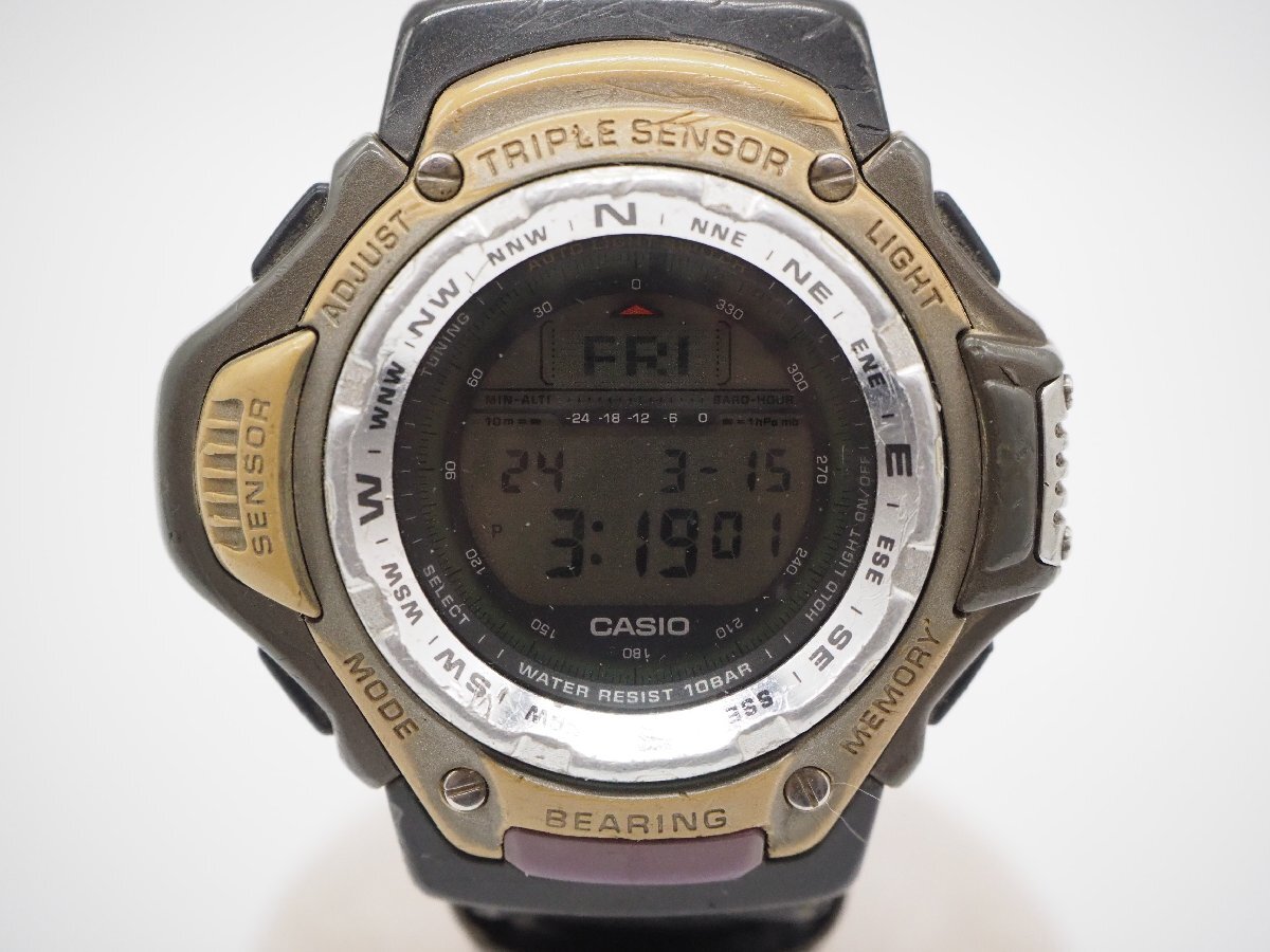 CASIO カシオ PRO TREK プロトレック PRT-410 メンズ腕時計 デジタル QZ カーキ キングラム[fnk]_画像2