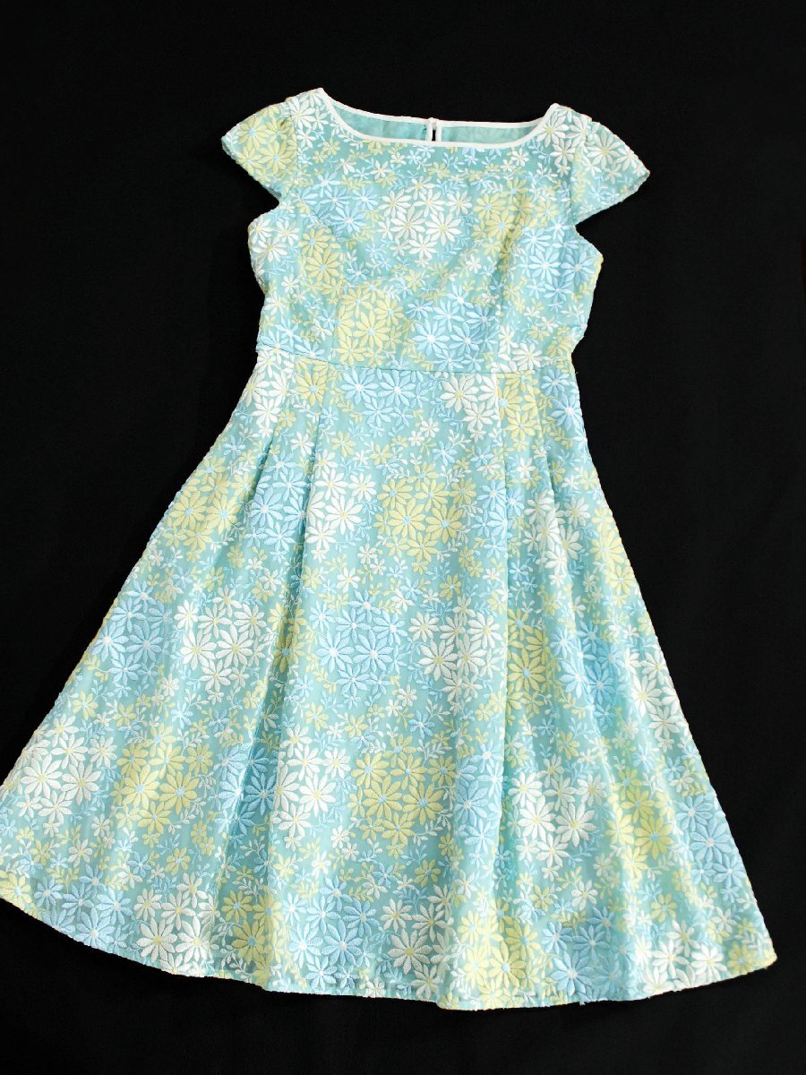 * small size beautiful goods 2020*TOCCA Tocca /25 anniversary ...CEREJEIRA dress :00/ light blue series yu215