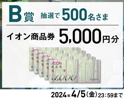 懸賞 応募券 ( 宿泊ペアご招待、イオン商品券 5000円の画像2