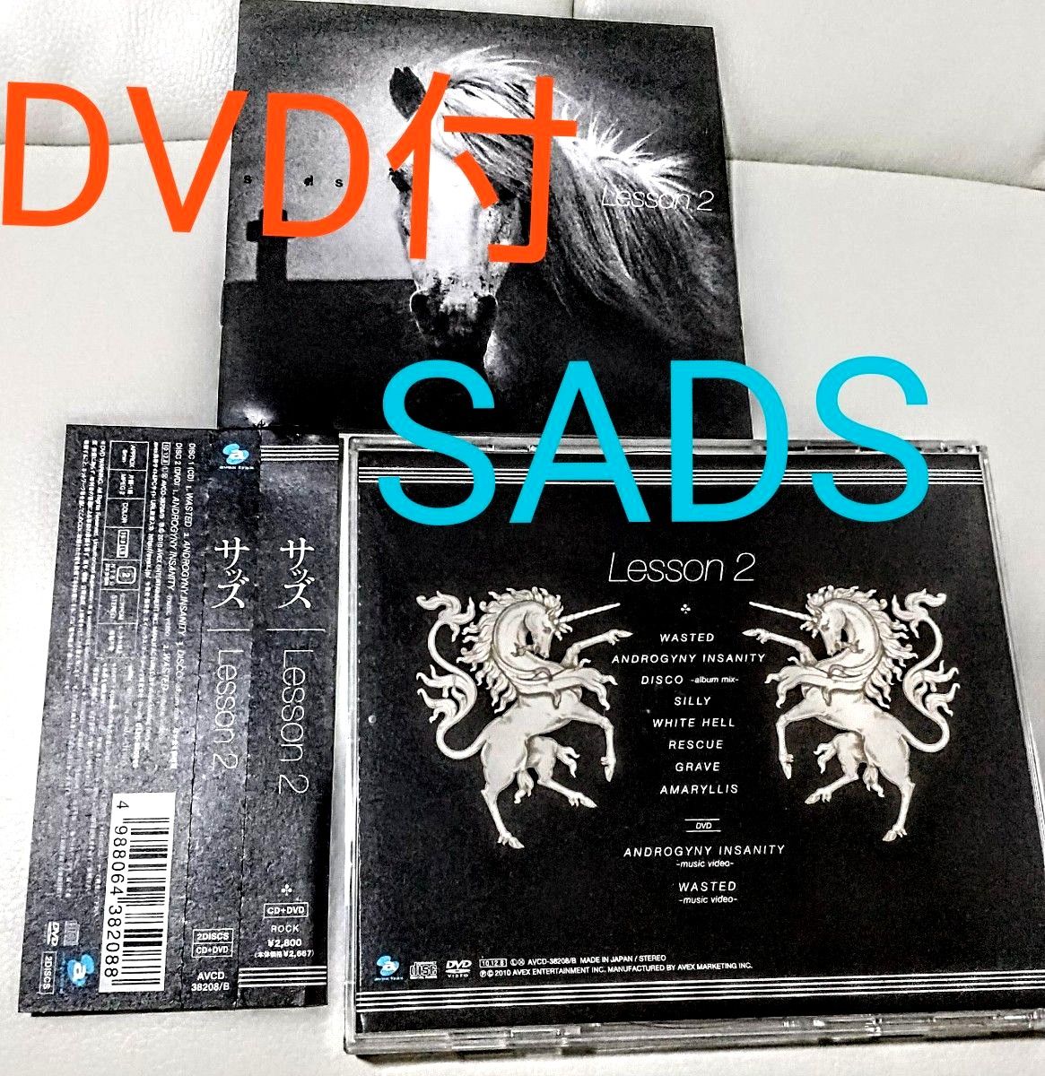 ※限定レア【Sads】DVD付【Lesson 2 初回限定盤 帯付き ジャケット A】 CD+DVDの2枚組 ★清春☆サッズ