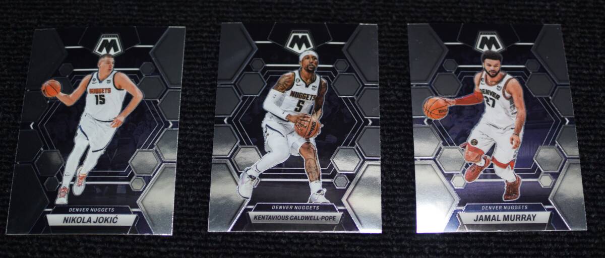2022-23 Panini Mosaic 6 カード セット Denver Nuggets デンバーナゲット NBA カードの画像3