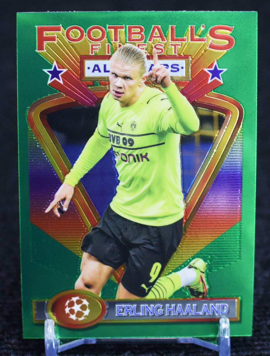 2022 Topps Finest Flashbacks Erling Haaland Harland Norway Soccer Card