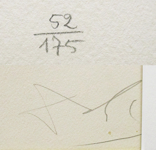 サルバドール・ダリ『サーカス綱渡り』銅版画　ed.52/175.　鉛筆サイン　額、箱付き　1965年制作_画像7