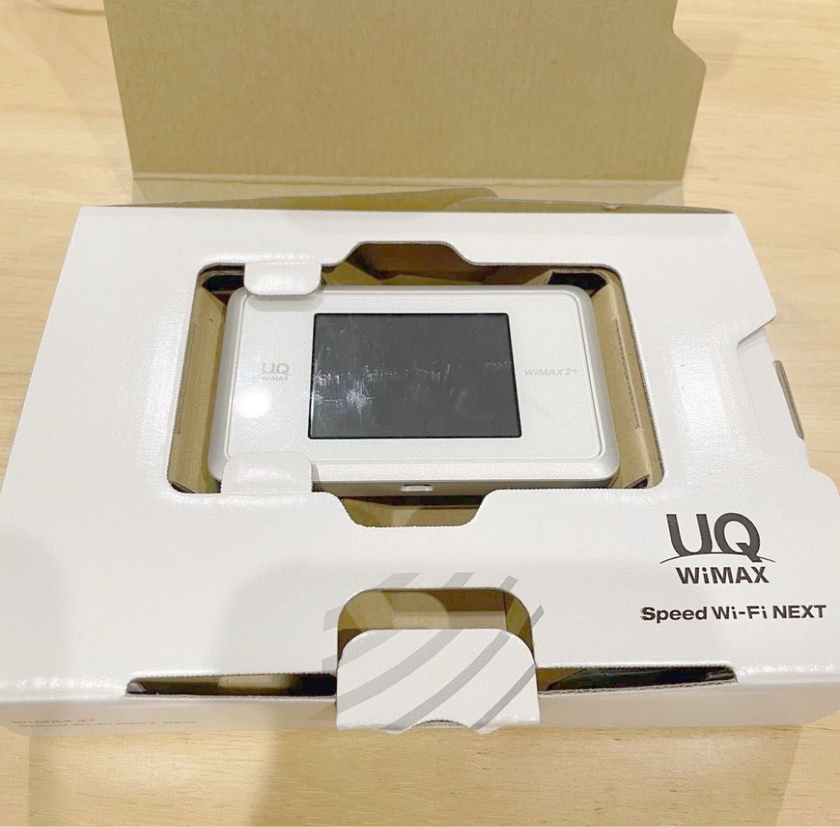 【格安！】speed WiFi NEXT wx03 WiMAX2+ 白 本体 充電器つき ホワイト モバイルルーター UQ 
