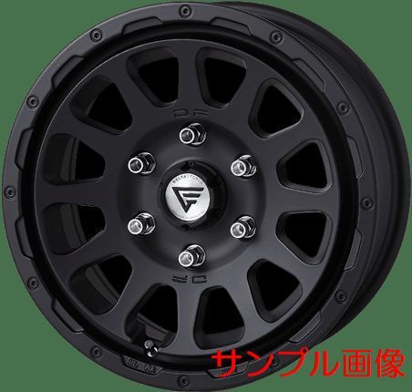 デルタフォース オーバル 7.0-16+38 6/139 マットブラック ヨコハマ ジオランダーA/T G015 215/65R16C 109/107S ハイエースインチアップ_人気のデルタフォースにハイエース用登場！