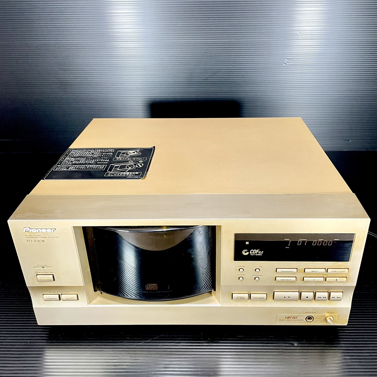 [Редкий обеспечение машины/красоты] Pioneer Pioneer PD-F908 101 CD Changer CD Player High Sound PD-F1007 Brother Aircraft