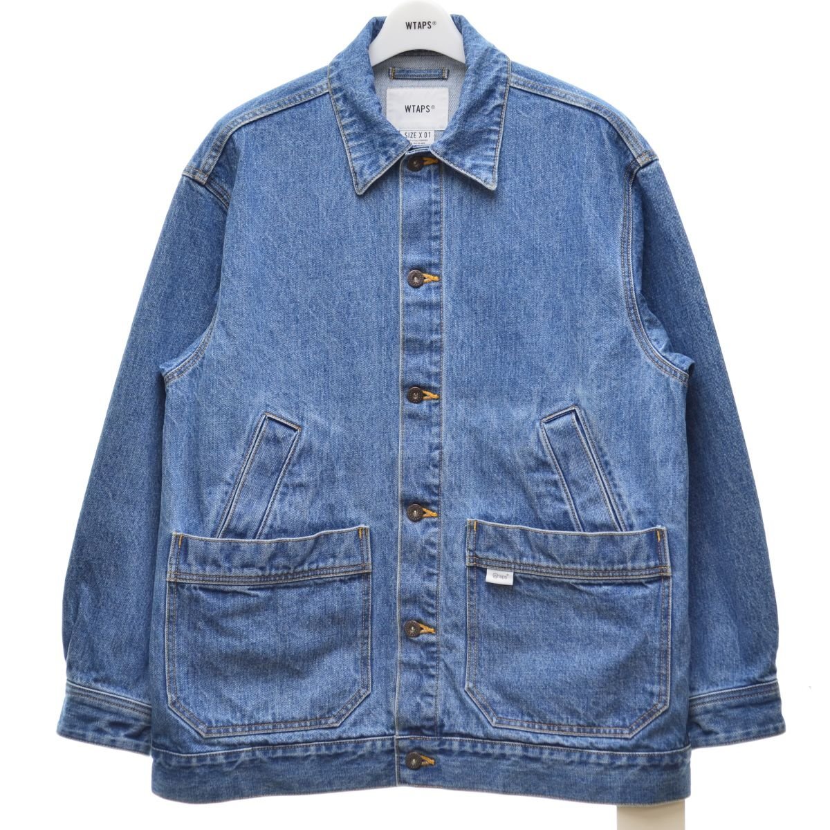 【1/S】WTAPS / ダブルタップス 23AW 232WVDT-JKM04 DADDY / JACKET / COTTON. DENIMデニムジャケット_画像1