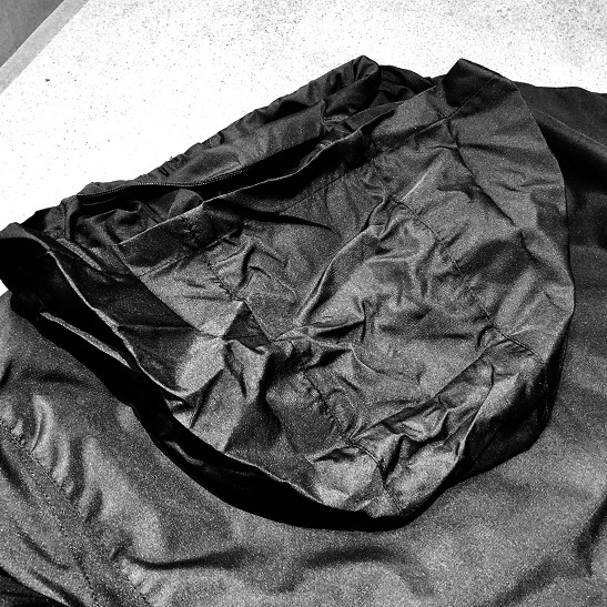 TOM'S トムス 裏フリース ジップジャケット ブラック 黒 サイズ：L 左胸＆背面上 TOM'Sロゴ入り ファッションの画像6