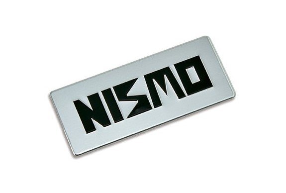 ISSAN 日産コレクション NISMO ニスモ ロゴエンボスプレート シルバー アルミ製 ステッカー ※代引不可商品 送料無料！_画像1