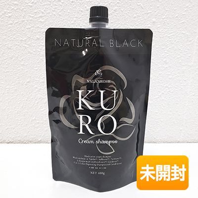 VALANROSE バランローズ VR クロクリームシャンプー ナチュラルブラック 400g 〈ヘアカラークリームシャンプー〉 KURO_画像1