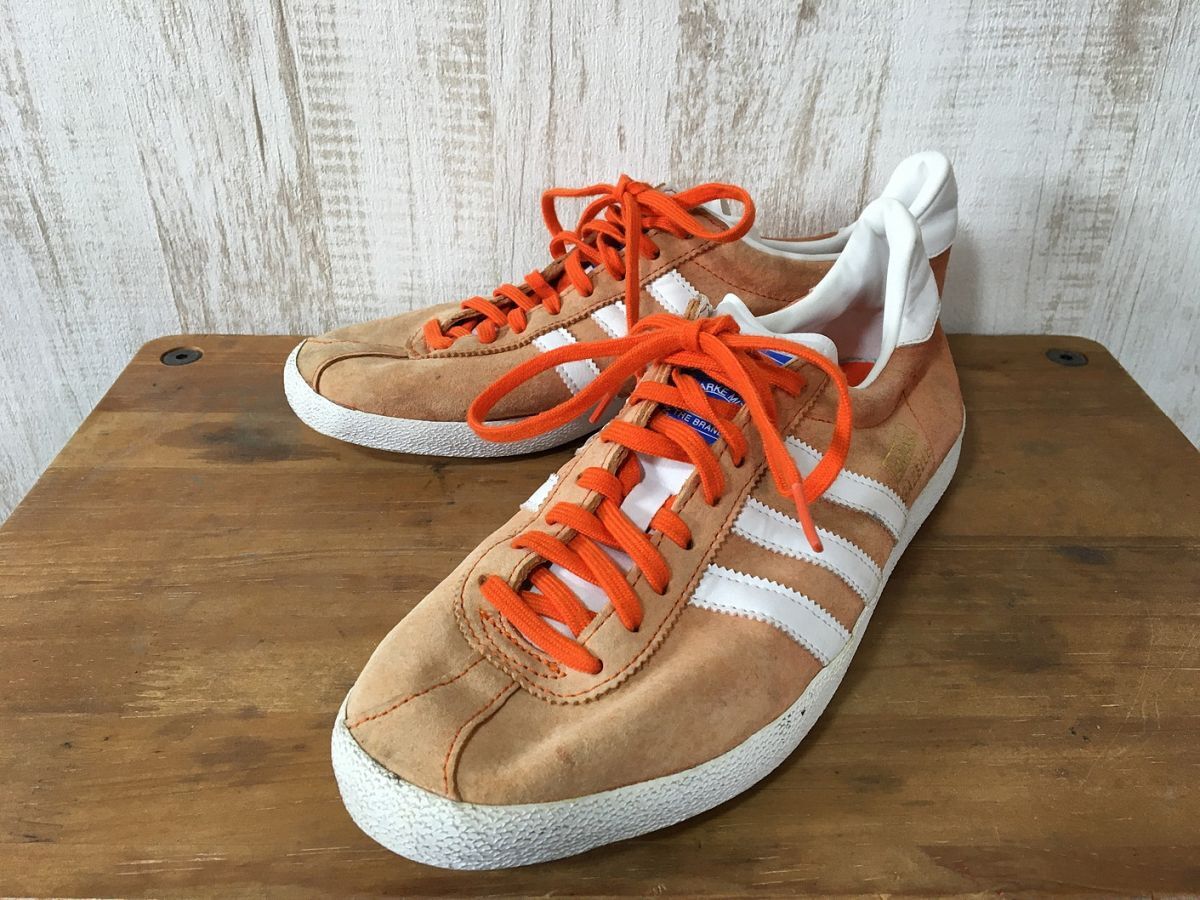 S102☆【ガゼル ガッツレー スニーカー】adidas アディダス オレンジ 26.5_画像1