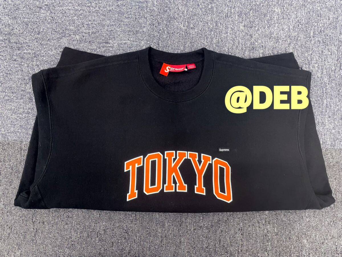 Supreme Shop Small Box Crewneck Tokyo Black XLサイズ シュプリーム ショップ スモールボックス クルーネック トレーナー 東京 ブラック_画像2