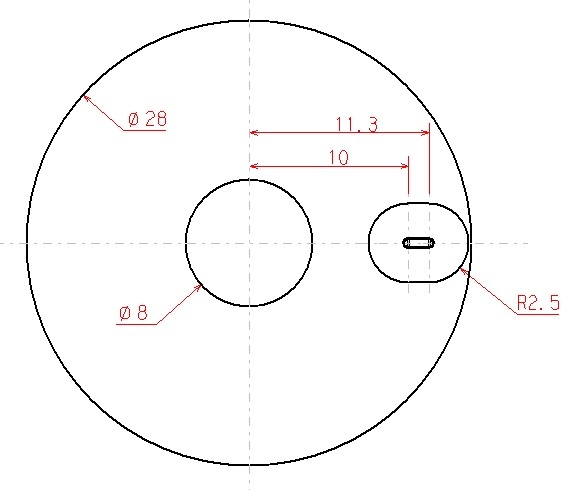  Hirobo 8 millimeter Must for swashu setting ..(3 axis Gyro level la-)