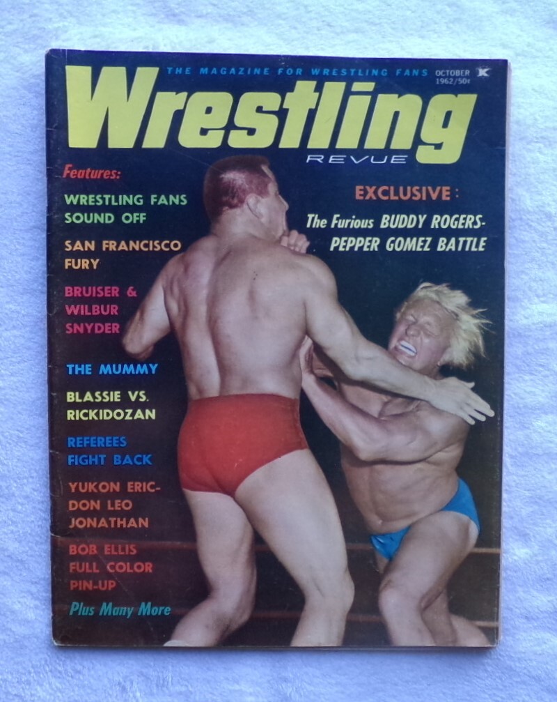 米レスリング誌 Wrestling Revue １９６２年１０月号 ＷＷＡ世界選手権 力道山対フレッド・ブラッシー掲載 １９６２年４月２８日東京体育館_画像1