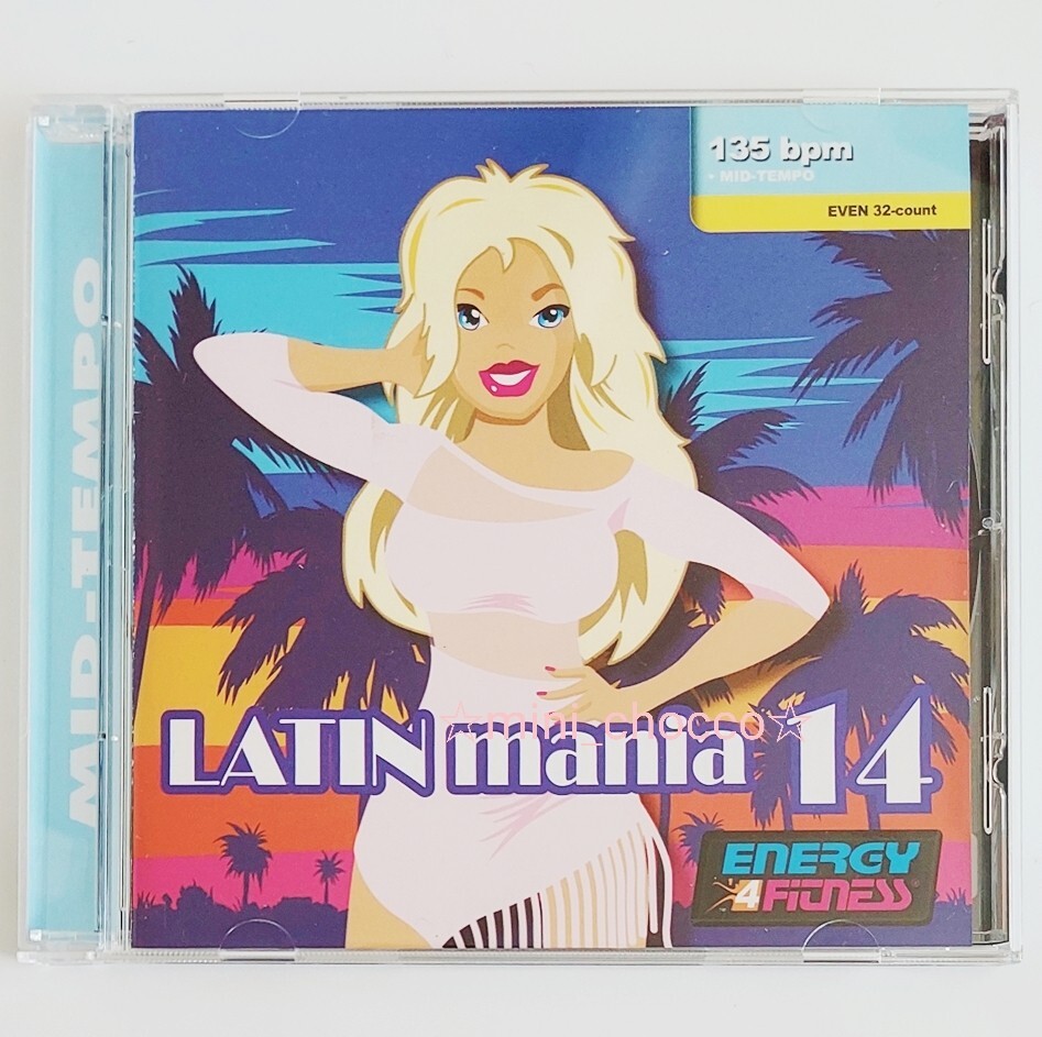 【美品】☆フィットネス CD LATIN mania 14 ☆送料230円☆ラテン ダンス エアロビクス アクア トレーニング エクササイズ 音楽 135bpm_画像3