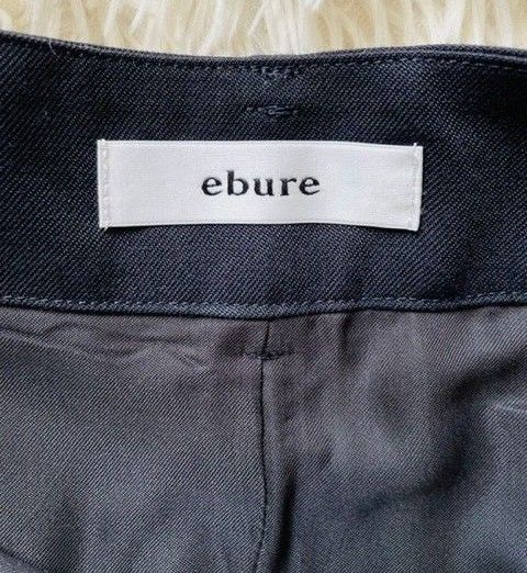 【ebure】エブール タックワイドパンツ ブラック 36 レディース