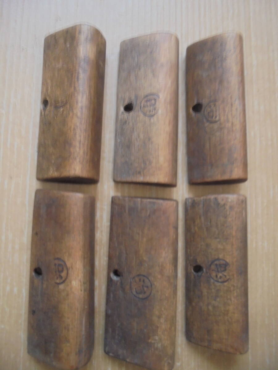 珍品　木製三角錘　２種14本　編み子　古民具　レトロ　7624　木・竹製品_画像2